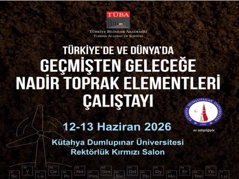 turkiye bilimler akedemisinin kutahya dumlupinar universitesinde duzenlemis oldugu nadir toprak elementleri calistayina konusmaci olarak katildik